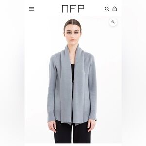 NFP Wrap neck Marino wool cardigan